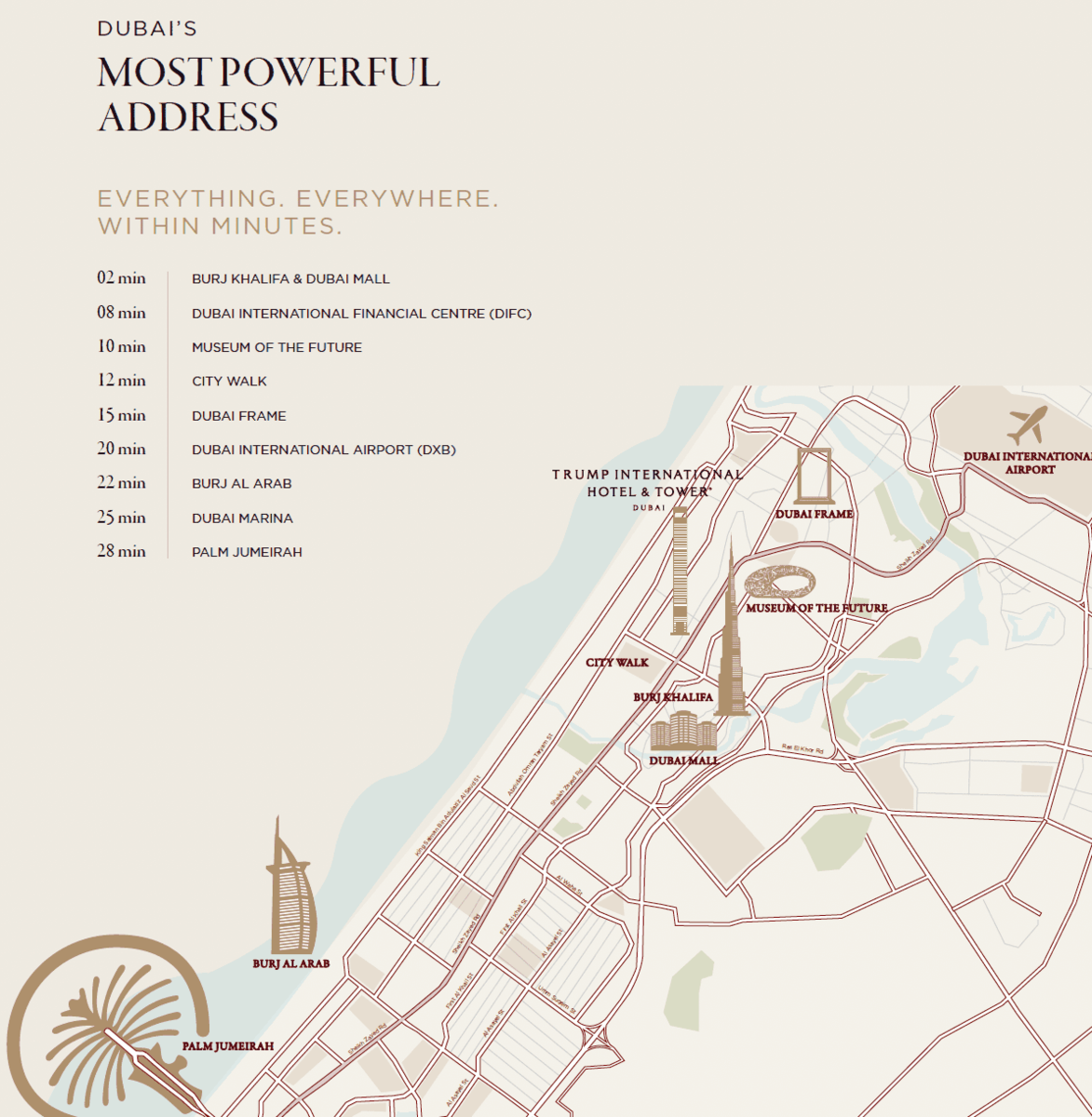 トランプタワー・ドバイの周辺環境