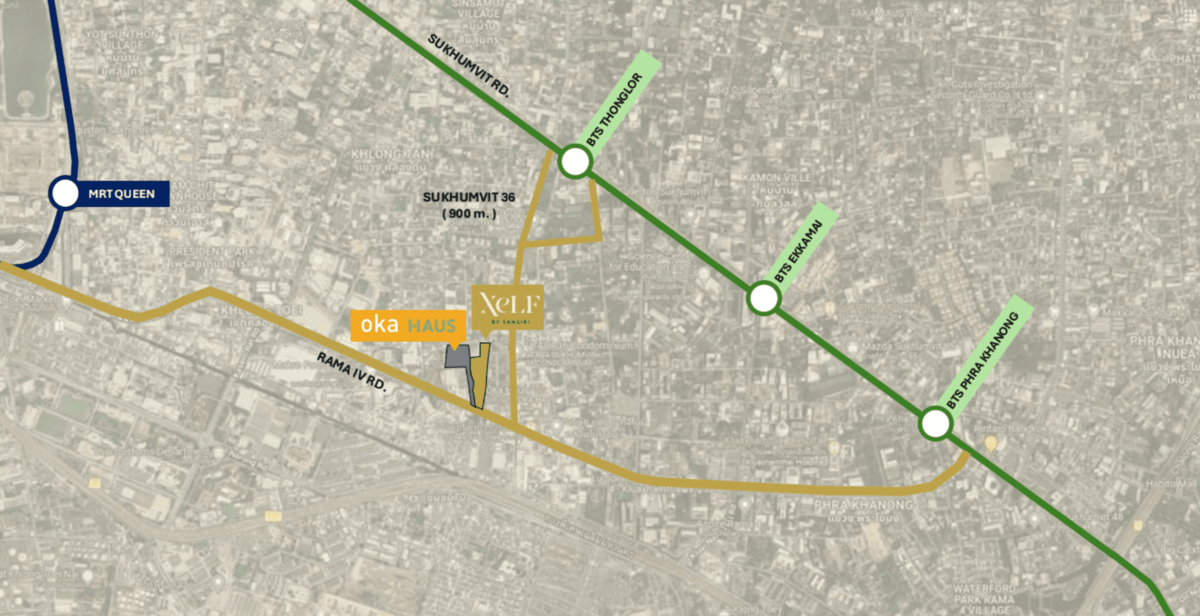 XELF by Sansiri周辺の路線図