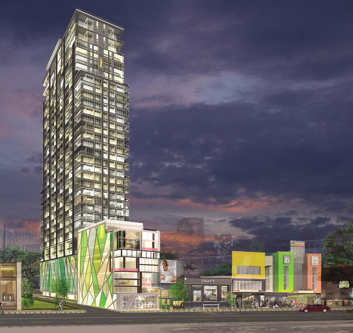 The Penthouse Residence の外装