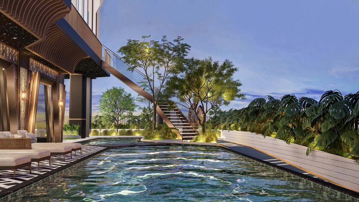 Time Square 9のプール