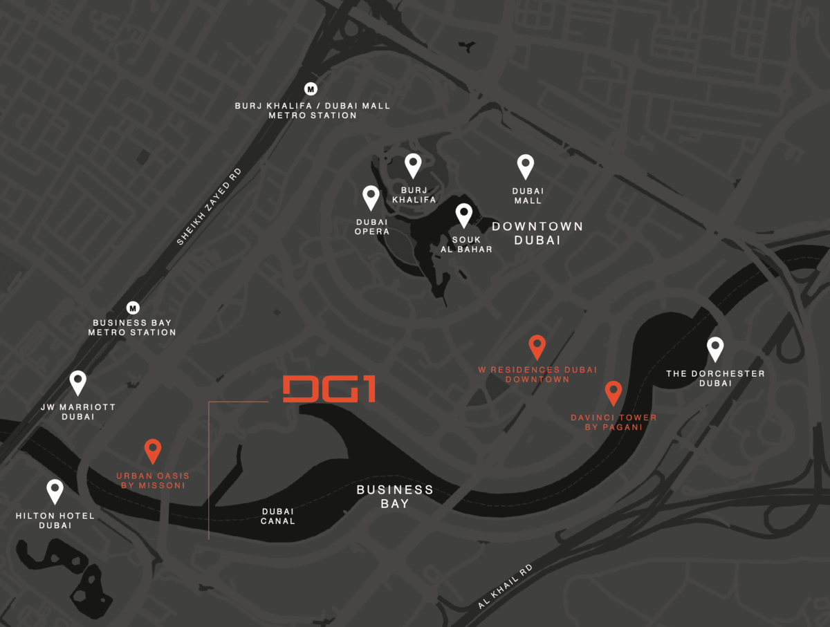 DG1 Living の周辺地図