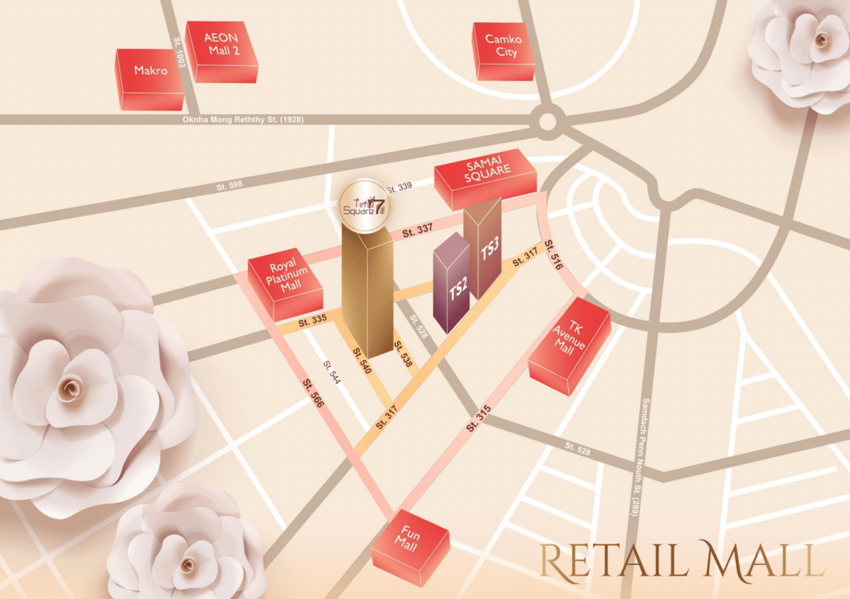 Time Square 7の周辺地図