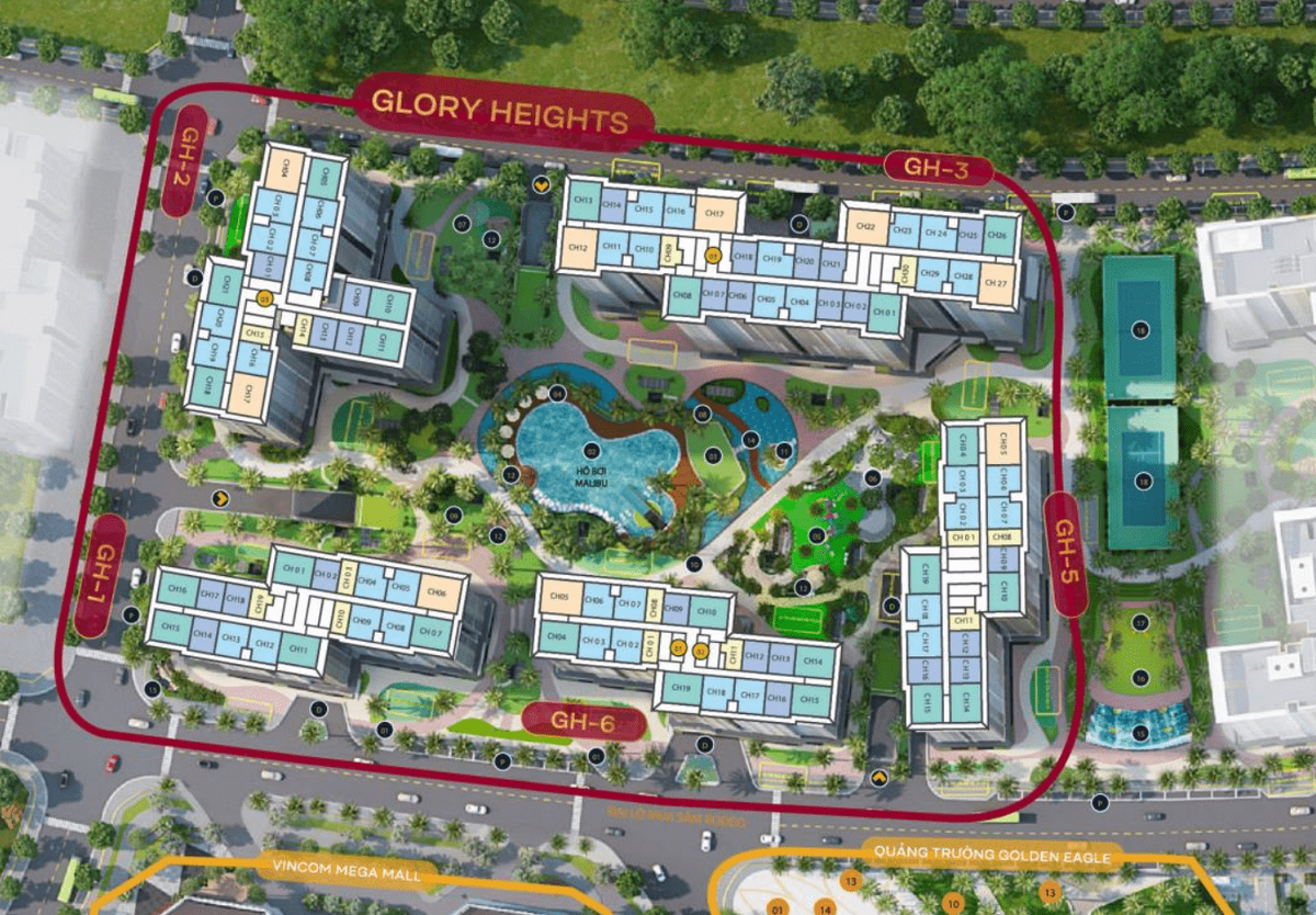 The Glory Heightsのマップ