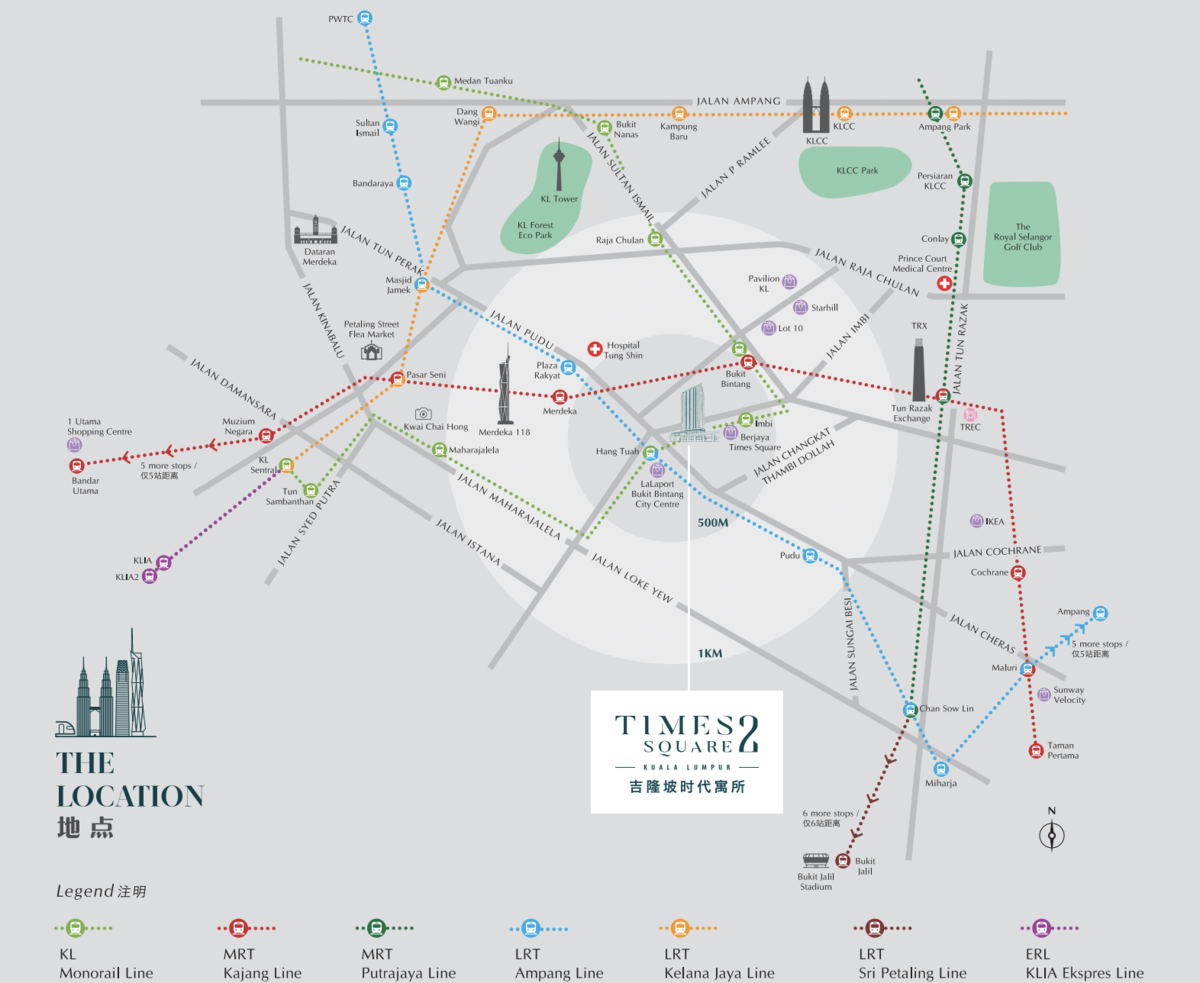 Times Square 2周辺のマップ