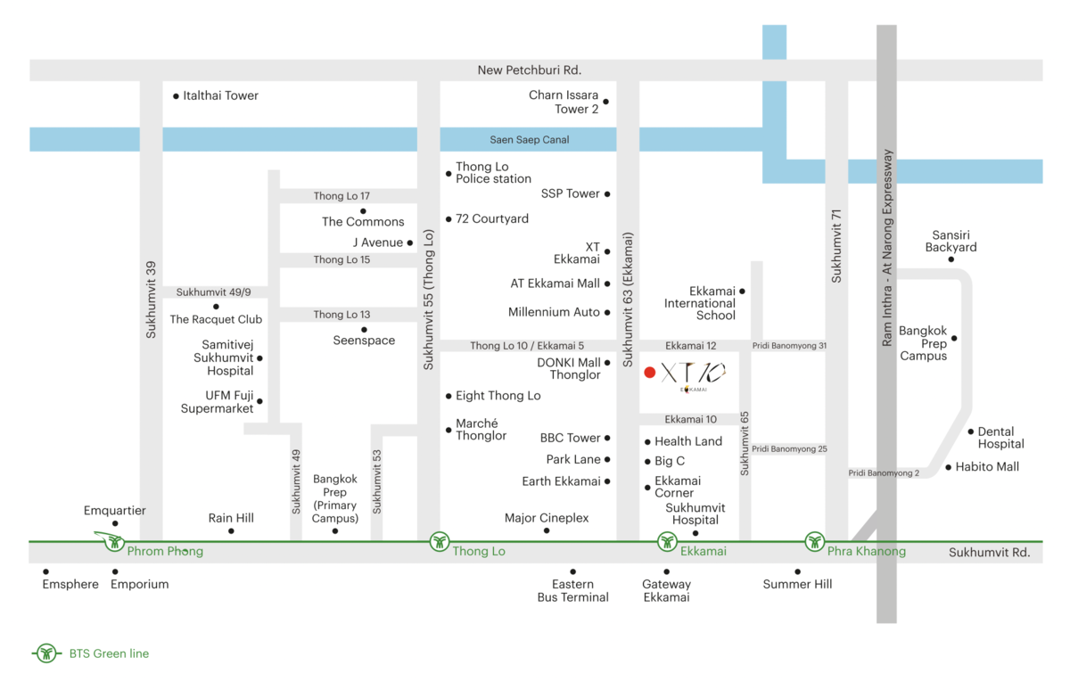 XT 10 EKKAMAIの周辺マップ