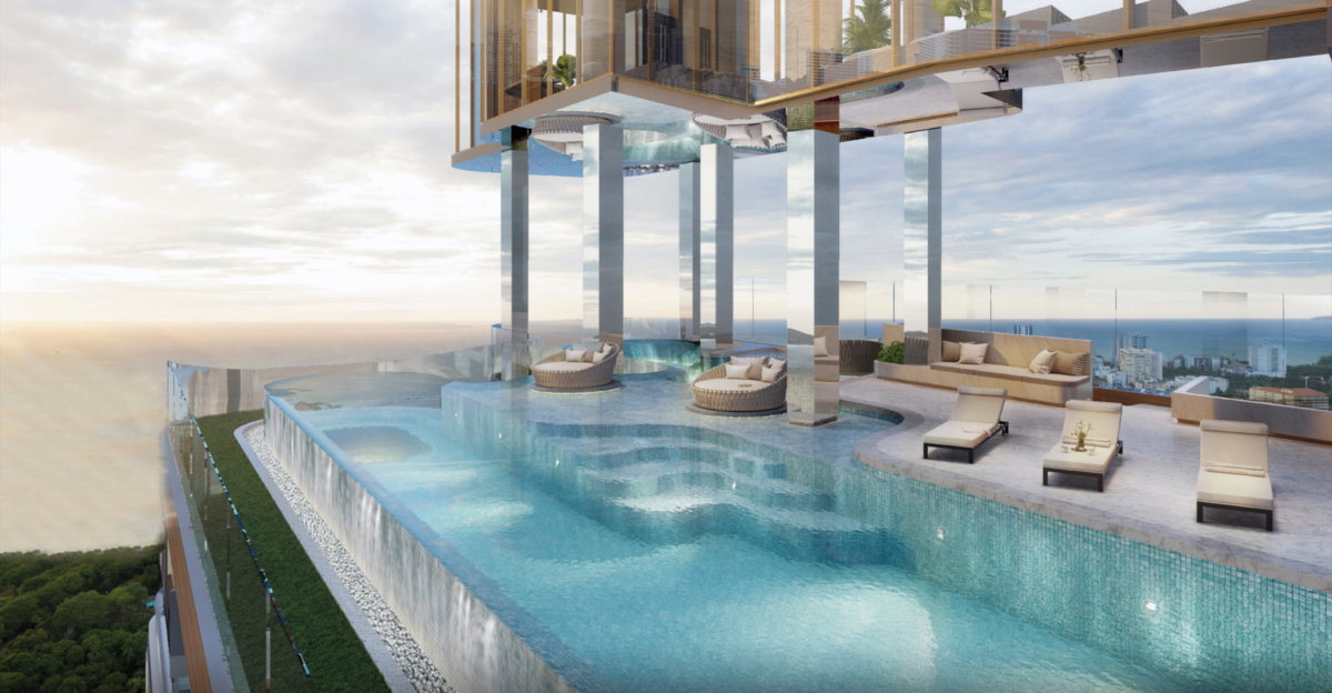 Wyndham Grand Residences Wongamat Pattayaのインフィニティプール