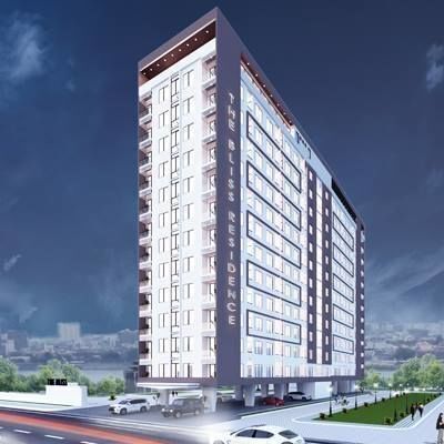 The Bliss Residenceの夜の外装