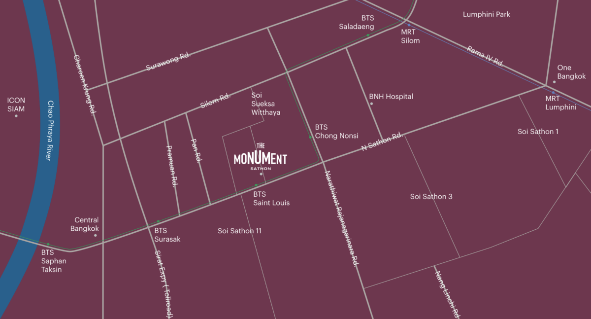 The Monument Sathonの周辺環境地図
